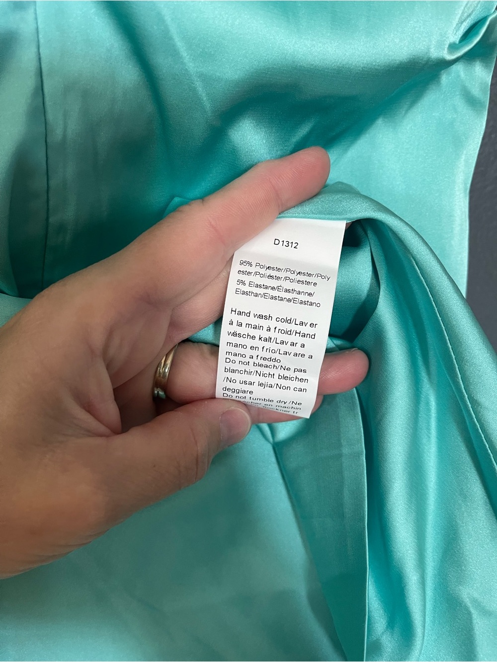 Oh Molly Aqua Strapless Dress - Picture 4 of 5